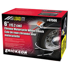 Erickson Removable Chrome Motorcycle Wheel Chock 6 (07506)