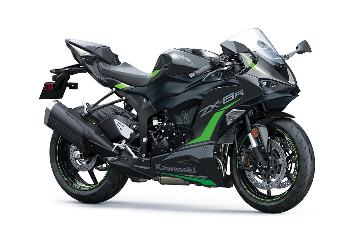 2025 Kawasaki NINJA ZX-6R Ebony / Metallic Flat Spark Black