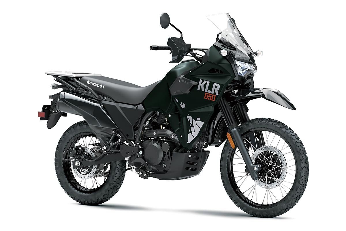 2025 Kawasaki KLR650 Metallic Matte Dark Green