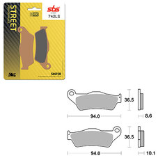 SBS PERFORMANCE LS SINTER BRAKE PAD (6260742108)