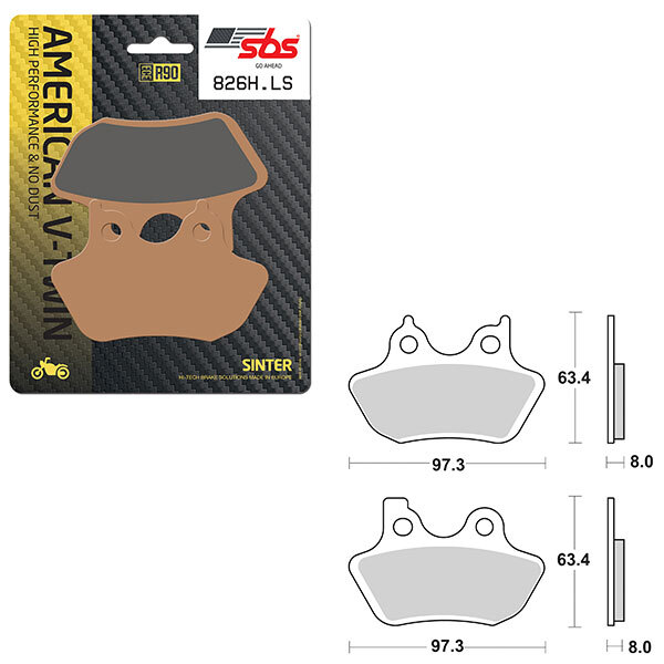 SBS HIGH PERFORMANCE & NO DUST SINTER BRAKE PAD (6560826108)