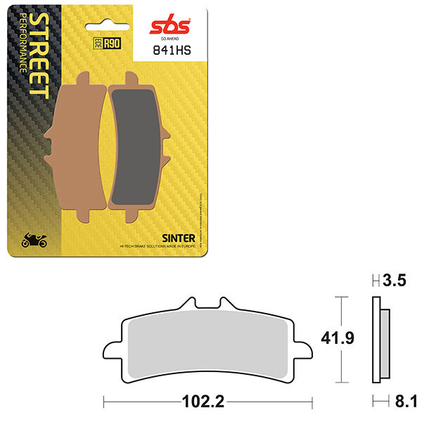 SBS PERFORMANCE HS SINTER BRAKE PAD (6250841108)