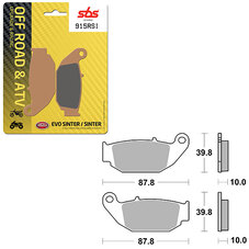 SBS EVO SINTER BRAKE PAD (6280915108)