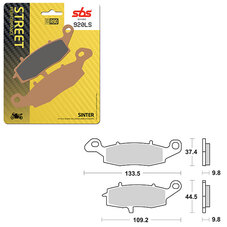 SBS PERFORMANCE LS SINTER BRAKE PAD (6260920108)