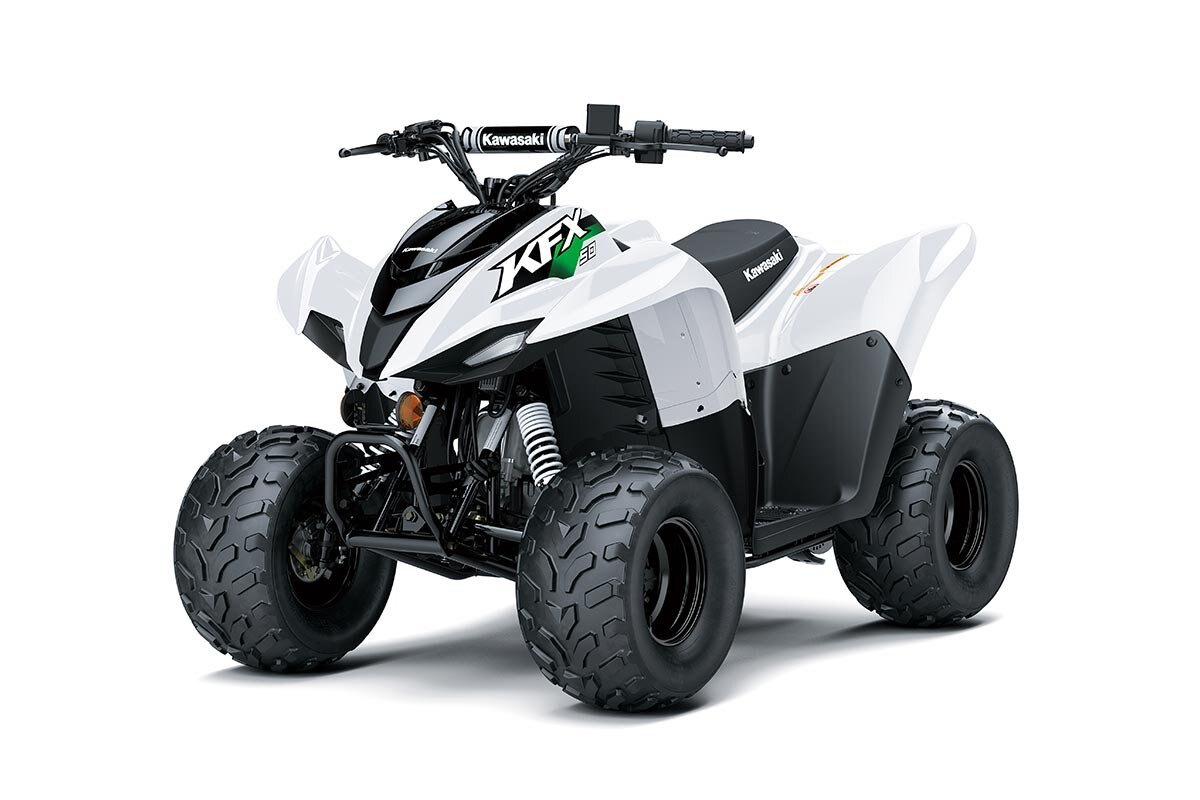 2026 Kawasaki KFX50 Bright White