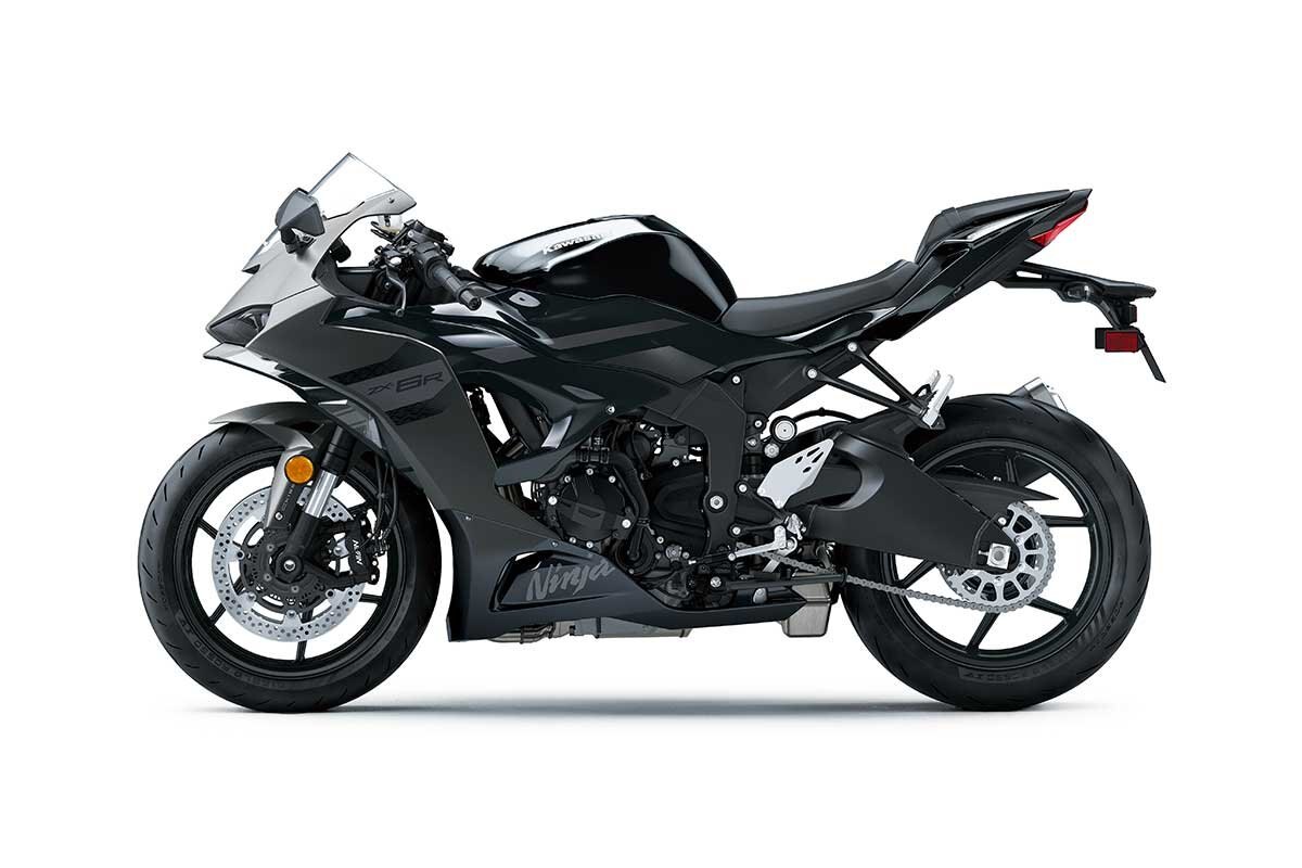 2026 Kawasaki NINJA ZX 6R Metallic Matte Graphenesteel Gray / Metallic Spark Black / Pearl Storm Gray