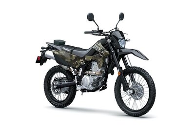 2026 Kawasaki KLX300 Cypher Camo Beige / Ebony