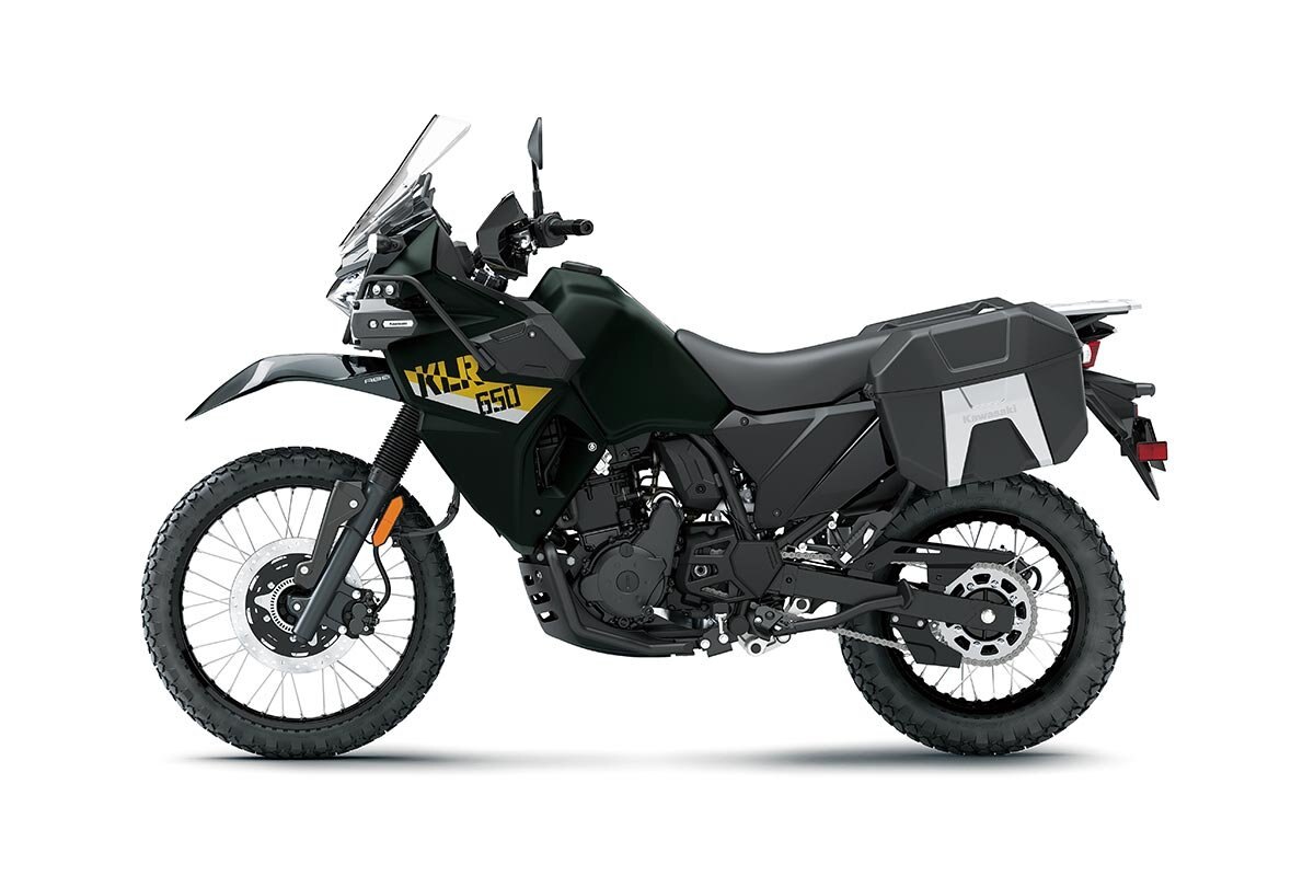 2026 Kawasaki KLR650 ADVENTURE Metallic Matte Dark Green