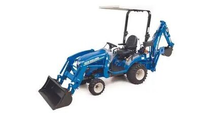 New Holland WORKMASTER™ 25S Sub-Compact - WORKMASTER™ 25S Open-Air + 100LC Loader + 905GBL Backhoe
