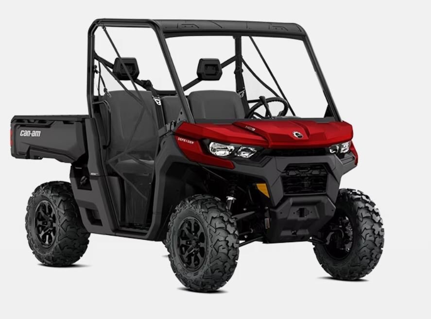 2024 Can-Am DEFENDER DPS 82 hp (69 lb-ft torque) Rotax HD10 V-twin engine Fiery Red