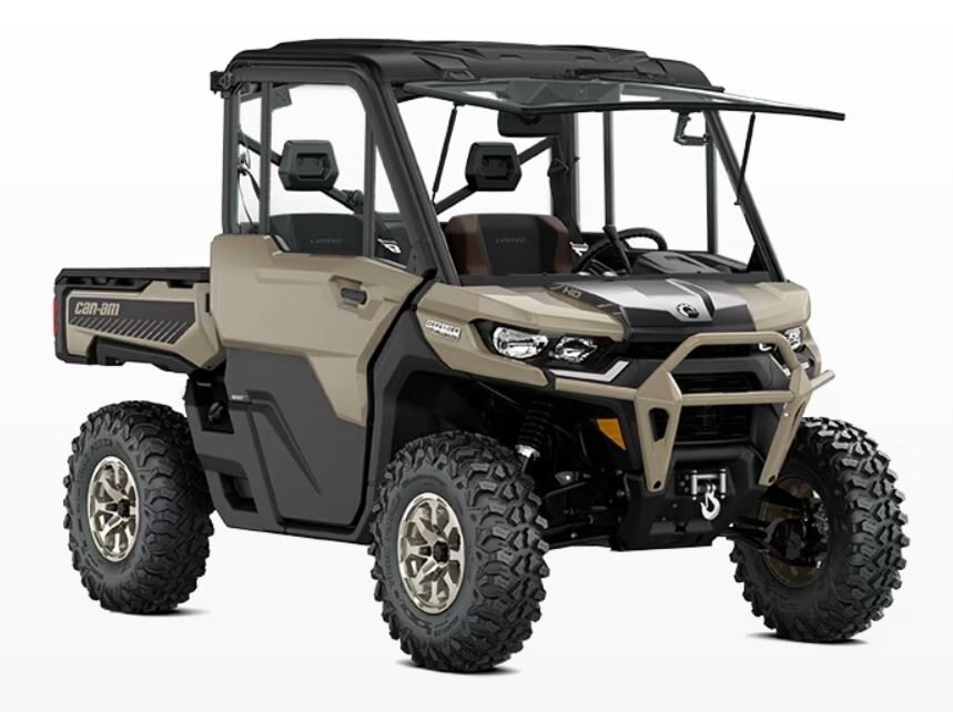 2024 Can-Am DEFENDER LIMITED Desert Tan & Timeless Black