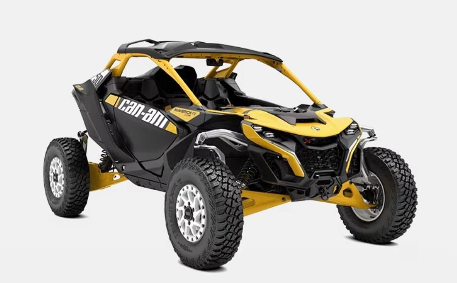 2024 Can-Am MAVERICK R X RS carbon-black-neo-yellow