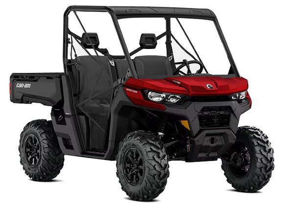 2025 Can Am Defender DPS HD10 Fiery Red