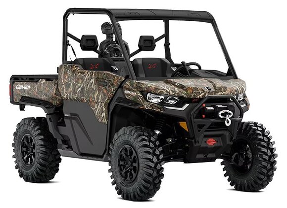 Can Am Defender X MR 2025 avec demi-portes Wildland Camo