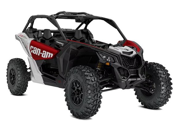 Can Am Maverick X3 DS Turbo 2025 Rouge ardent et Hyper argent