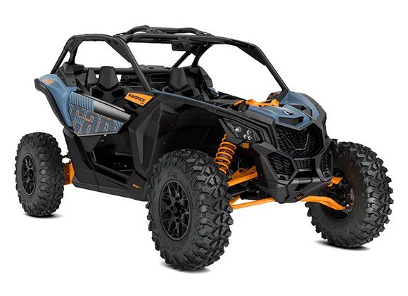 Can Am Maverick X3 DS Turbo 2025 Bleu Scandinave et Orange Crush