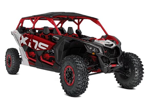 Can Am Maverick X3 MAX X ds TURBO RR 2025 Rouge ardent et argent hyper