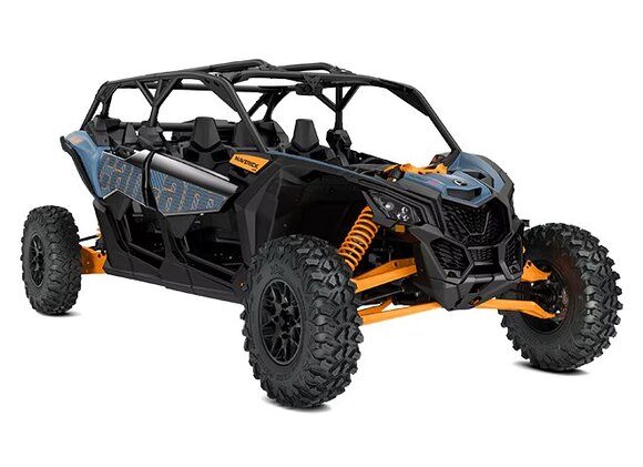 Can Am Maverick X3 MAX RS TURBO RR 2025 Bleu Scandinave et Orange Crush