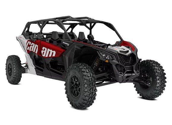 Can Am Maverick X3 MAX RS TURBO RR 2025 Rouge ardent et Hyper argent