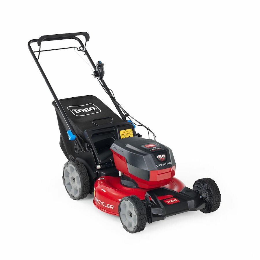 Toro 60V Max* 21 in. (53cm) Recycler® w/SmartStow® Push Lawn Mower with 4.0Ah Battery