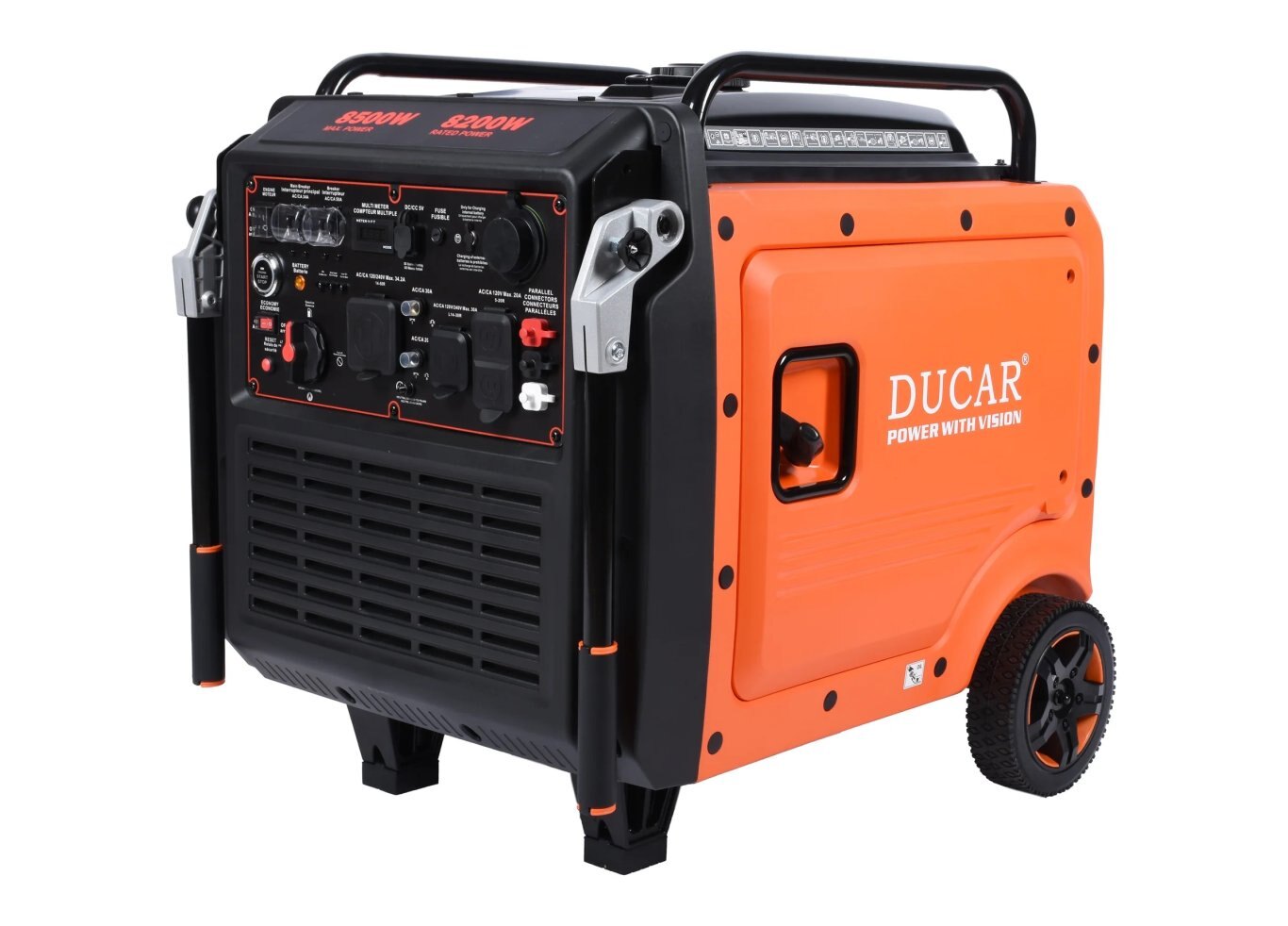 Ducar 8500W Inverter generator with remote start (Tri fuel: LPG, Gas and Natural Gas)