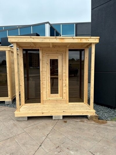 6x8 Cedar Sauna with Porch