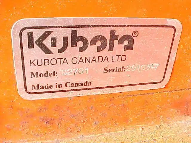 2006 Kubota B2781