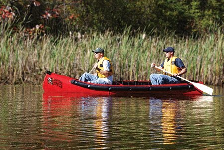 Sportspal 14' Wide Transom Canoe Birch Bark