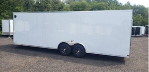 2026 Excalibur 8.5 X 24 HD 10K Enclosed Car / Auto Hauler Trailer UPGRADED 5200lb. Drop Spring Axles