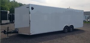 2026 Excalibur 8.5 X 24 HD 10K Enclosed Car / Auto Hauler Trailer UPGRADED 5200lb. Drop Spring Axles