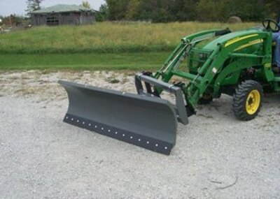 Worksaver SNOW BLADES SKID STEER & FRONT TRACTOR LOADERS 7.5' & 9' Working Widths