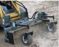 Worksaver POWERED LANDSCAPE RAKES Skid Steer Mount & 3 Pt. Hitch