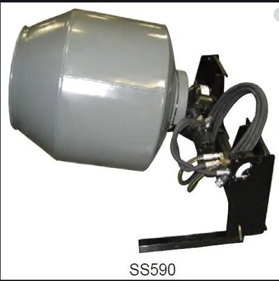Worksaver MIXER - HYDRAULIC Skid Steer Mount