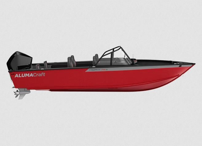 2025 Alumacraft Trophy 195X Sport Garnet Red