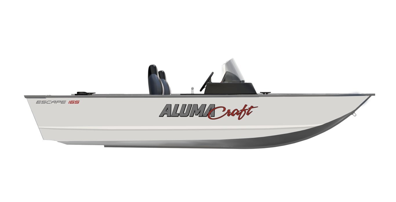 2025 Alumacraft Escape 165 Side Console Olympic White