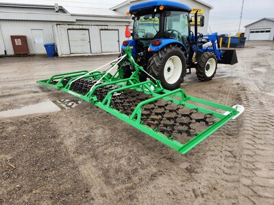 NEW Hustler Regener8r LM630 folding harrow