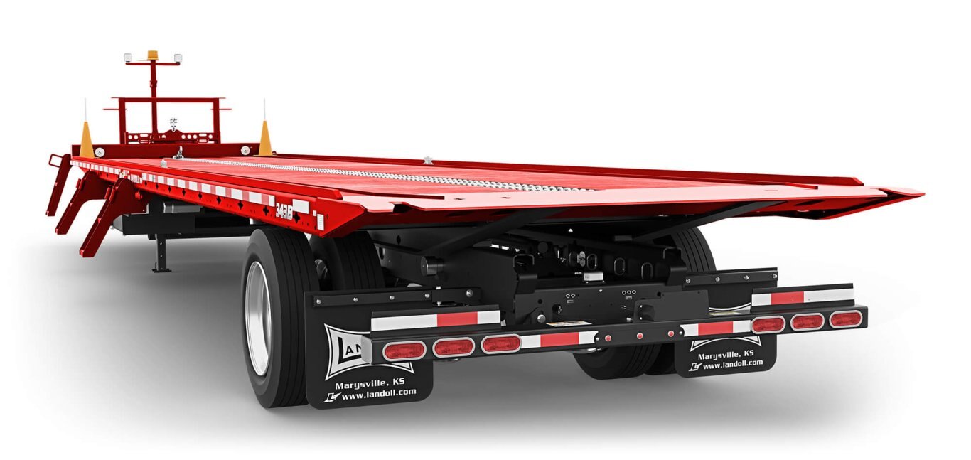Landoll 343A TRAVELING AXLE TRAILER VIPER RED