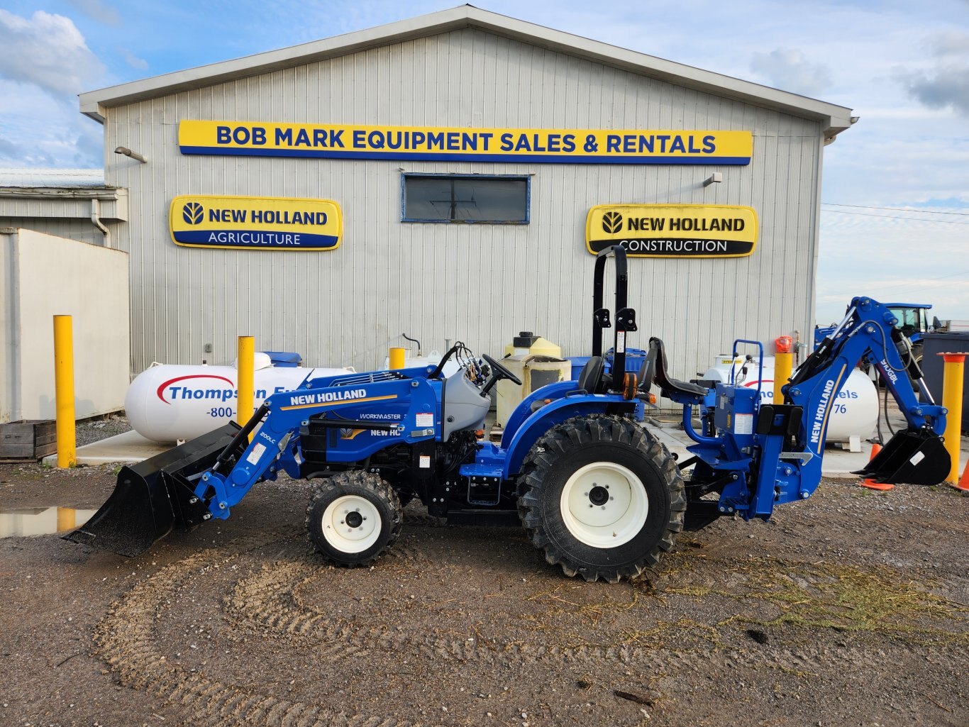 New Holland Workmaster 25 compact tractor with loader & backhoe