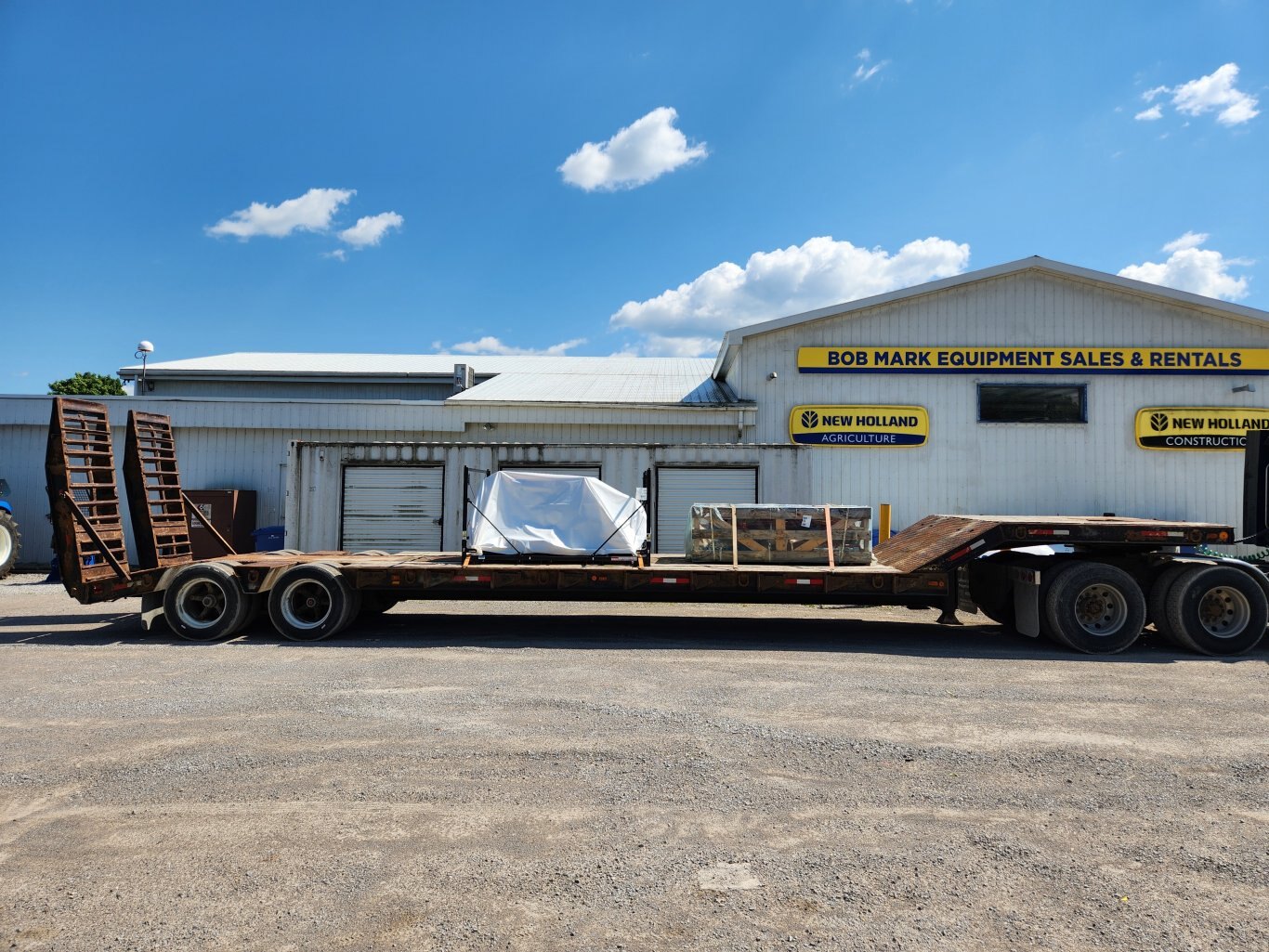 1988 Wallace LBT 30 low boy trailer