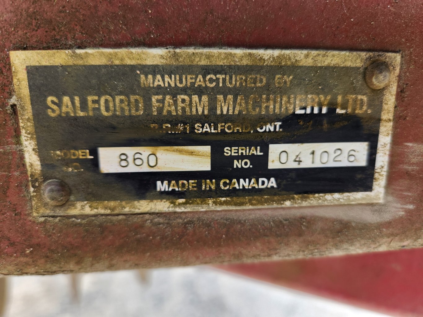 2004 Salford 860 18 foot disc