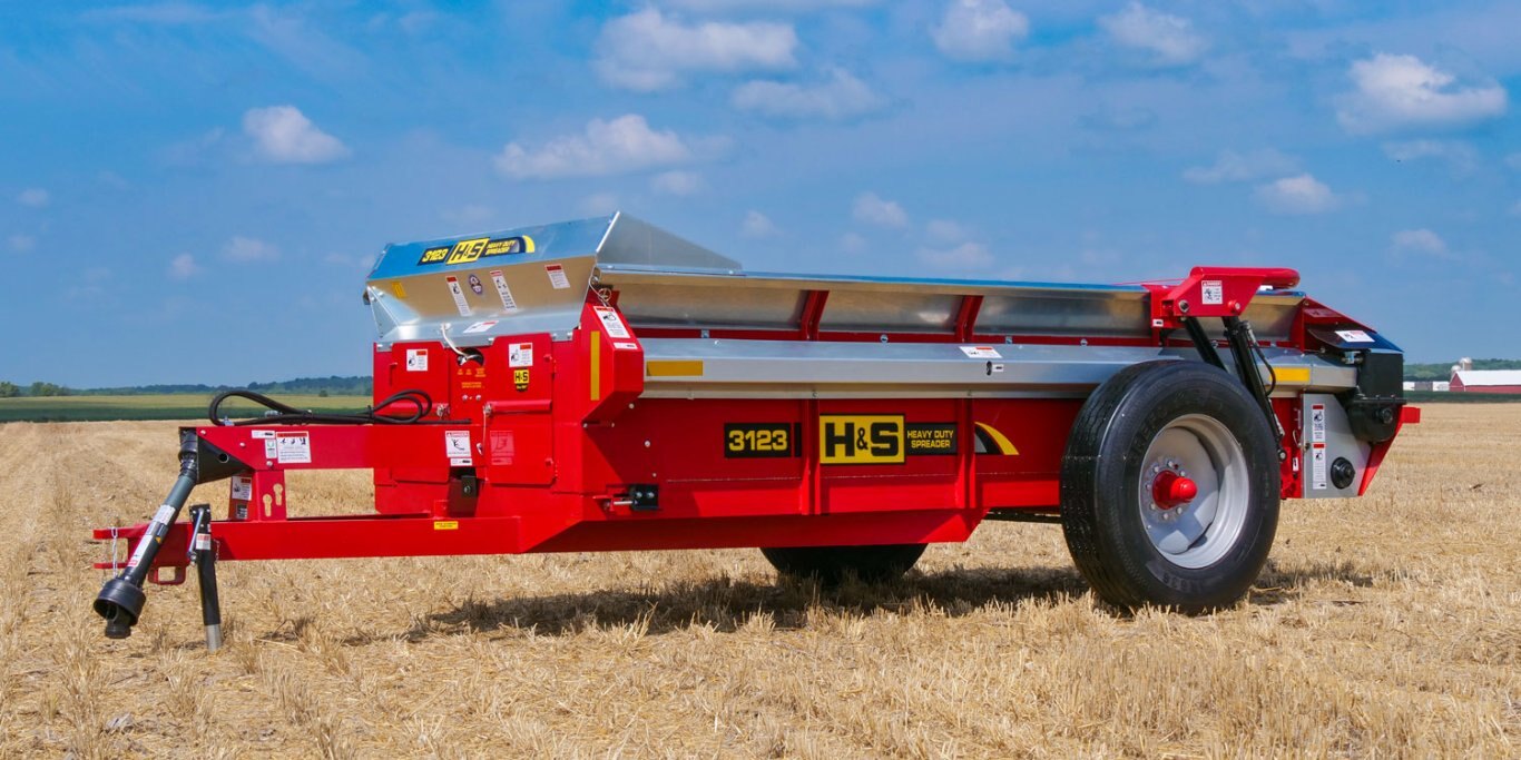 H&S S3123 122.04 Cu. Ft. Struck Per ASAE S324.2 Heavy Duty Manure Spreader