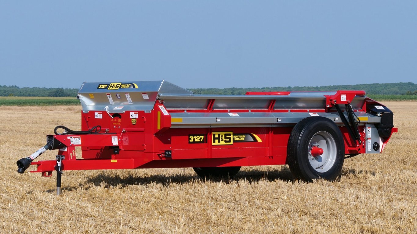 H&S S3127 146.35 Cu. Ft. Struck Per ASAE S324.2 Heavy Duty Manure Spreader