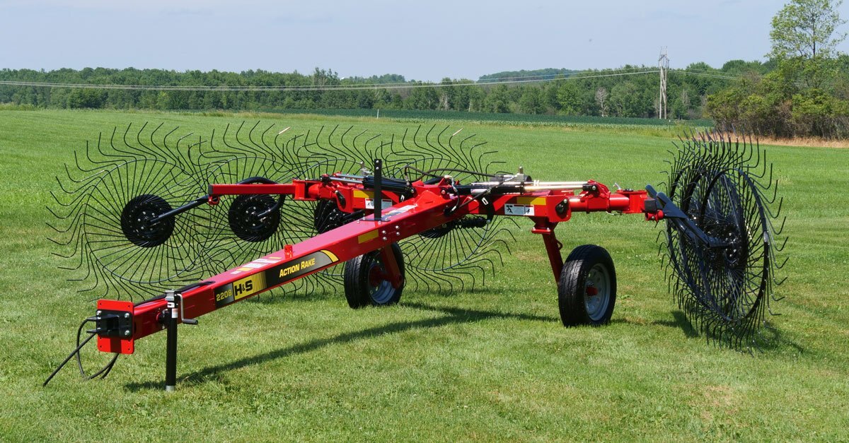 H&S AR2208 8 Wheel Action Rake