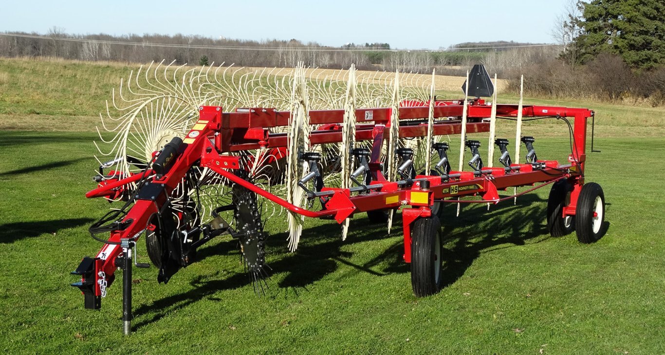 H&S HC4114 14 Wheel Hi Capacity Rake