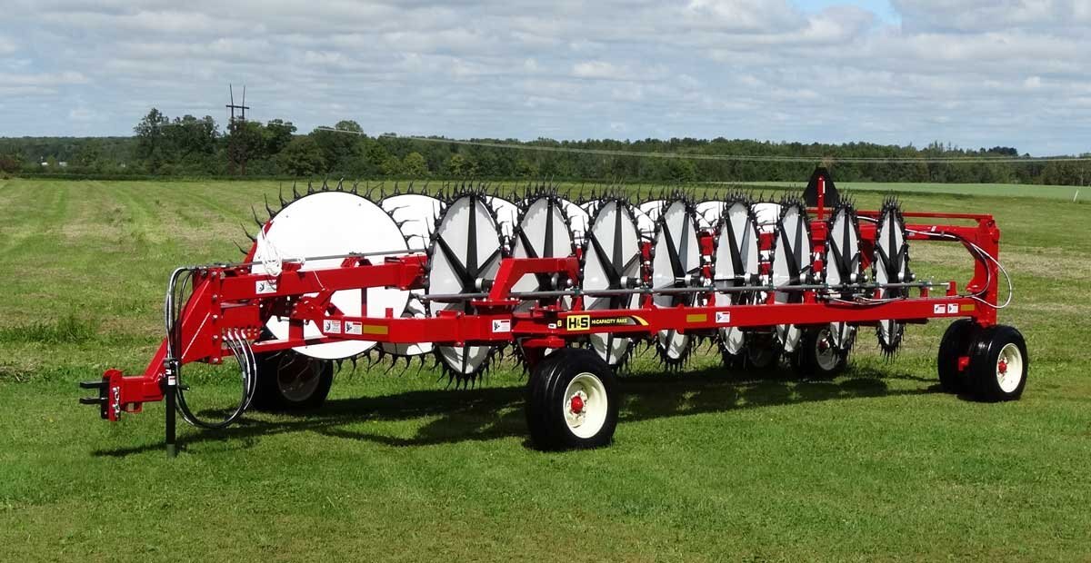 H&S HC7116 16 Wheel Hi Capacity Rake