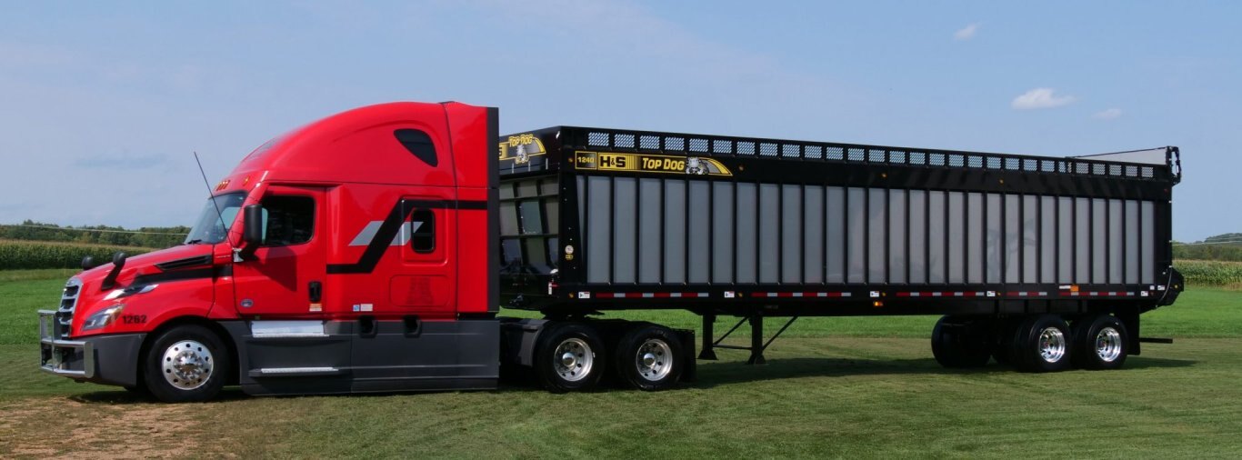 H&S TD1240 40' Top Dog Semi Trailer Forage Box