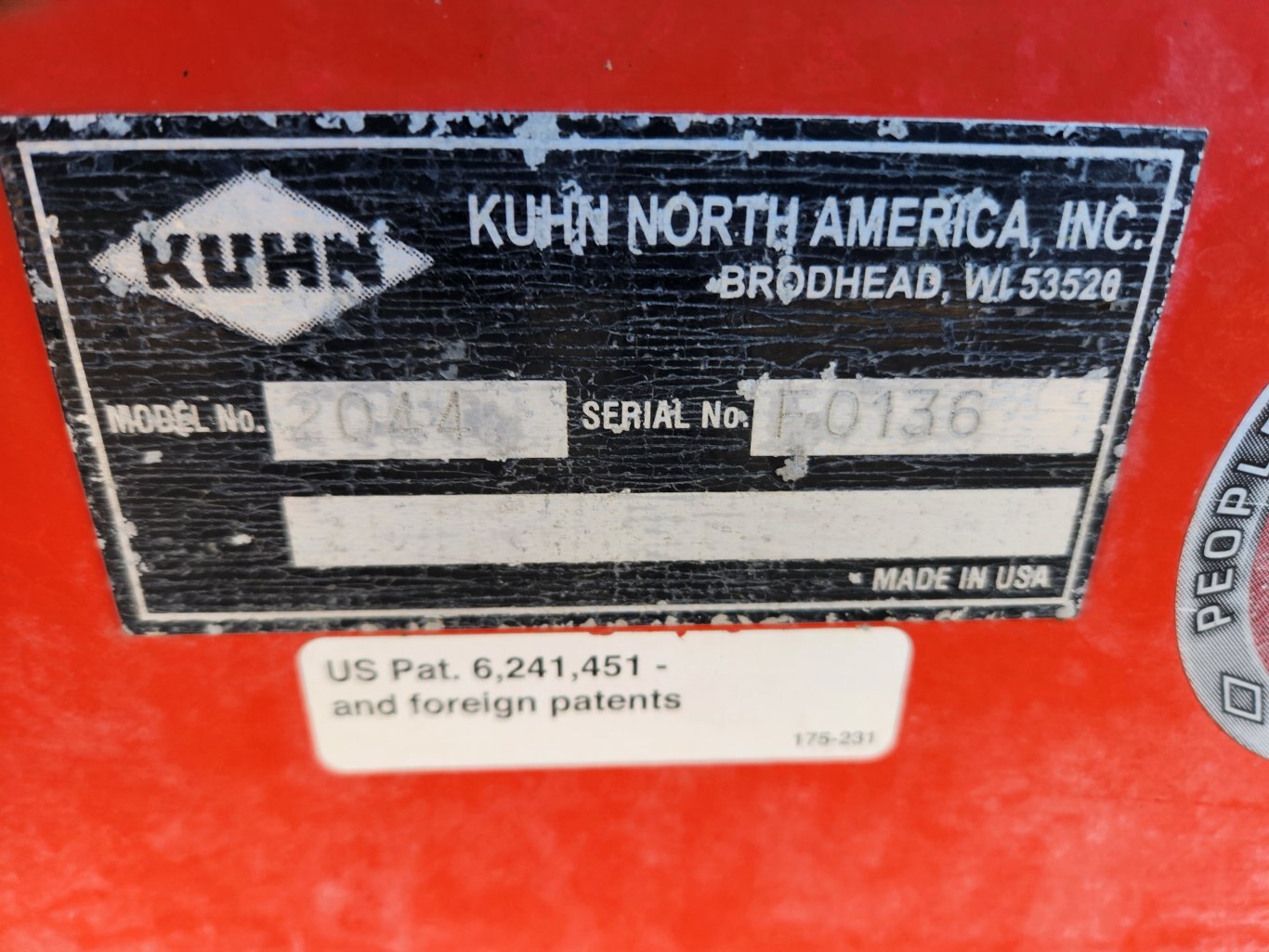 Kuhn Knight ProPush 2044 vertical beater manure spreader