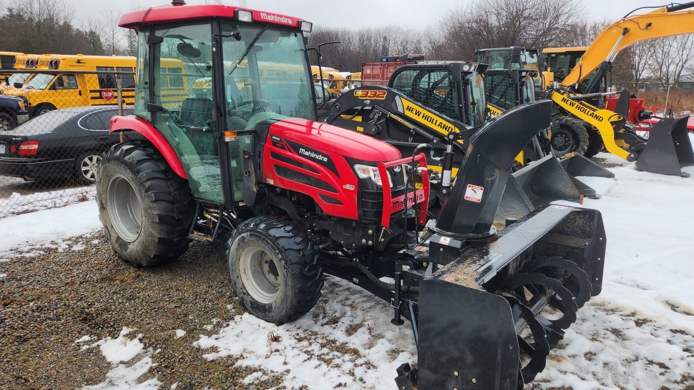 2019 Mahindra 2655 with cab, loader, & front snowblower