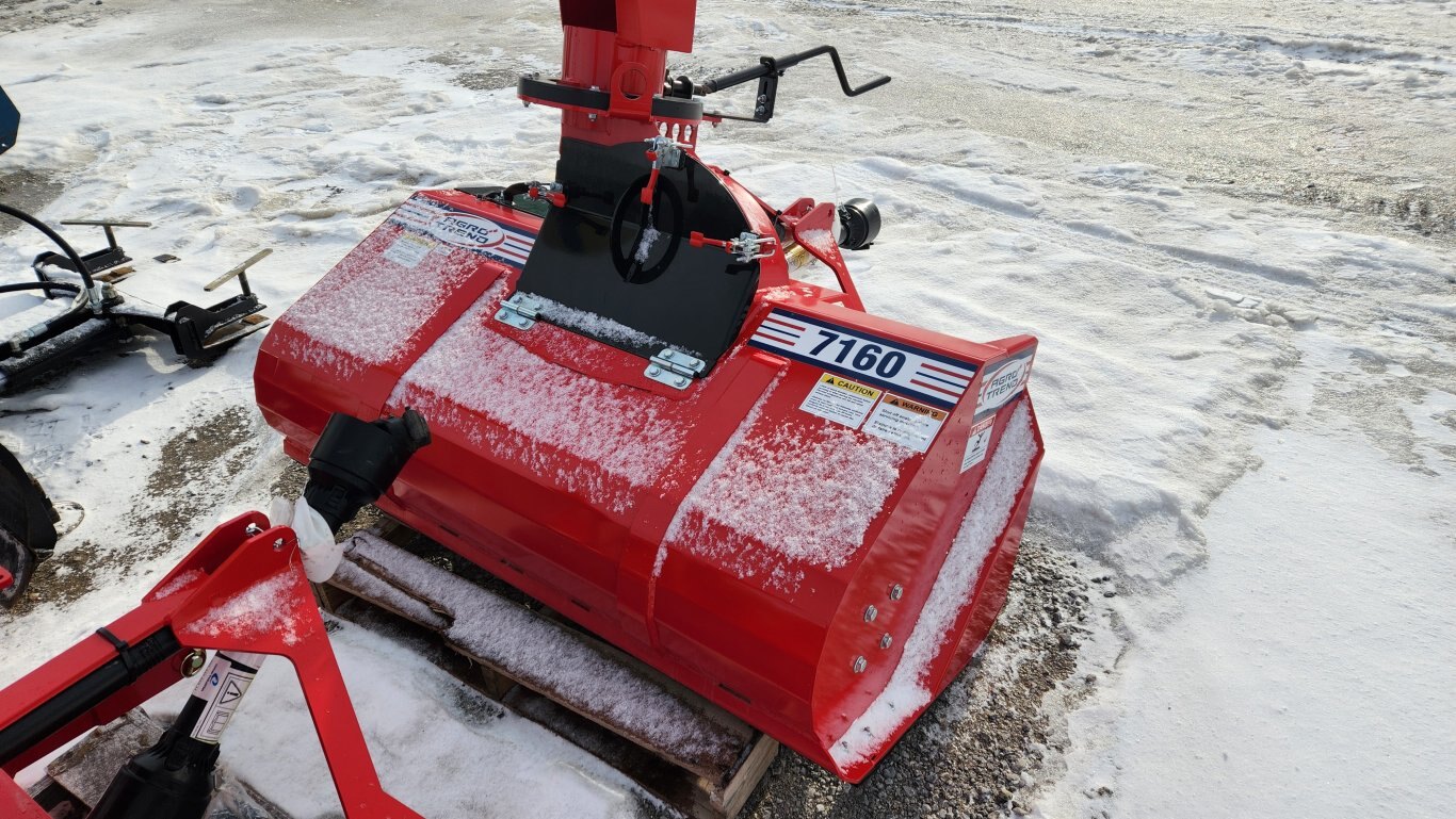 NEW AgroTrend 7160 pull behind snowblower