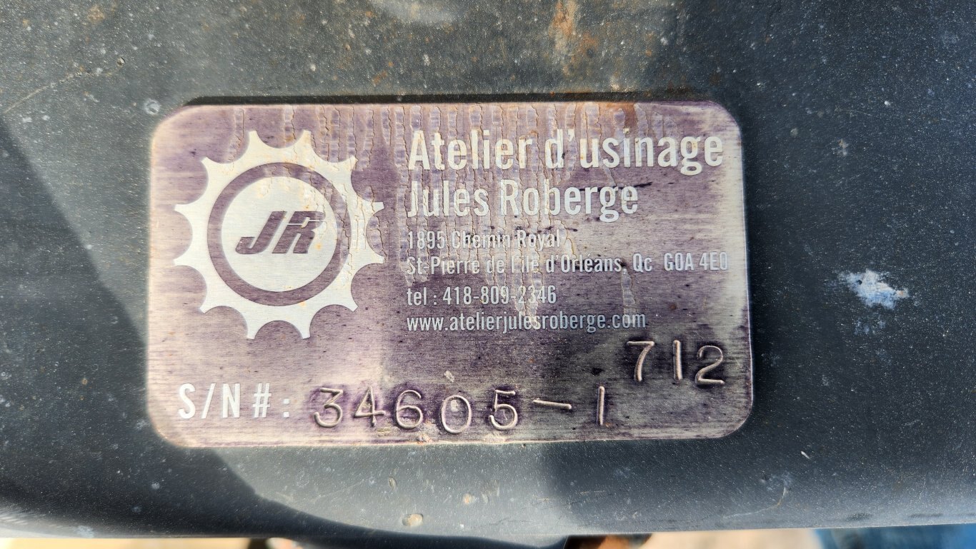 2018 Roberge JRTX 712 front mount extendable snow blade